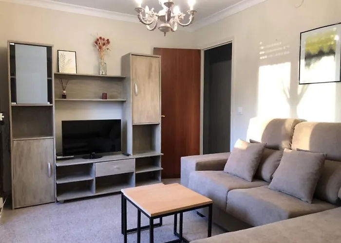 別荘 Acogedora Casa Proxima A La Playa De Meiras.