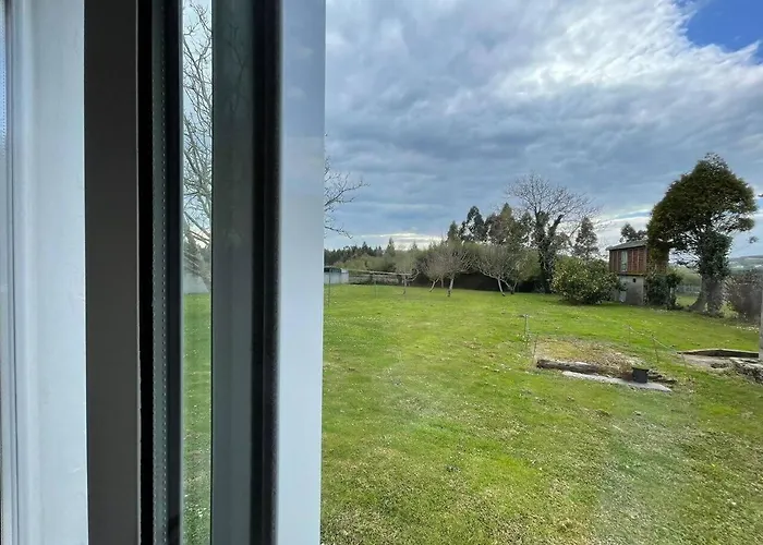 別荘 Acogedora Casa Proxima A La Playa De Meiras.