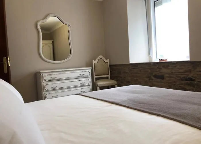 度假居 Acogedora Casa Proxima A La Playa De Meiras. 巴尔多维尼奥